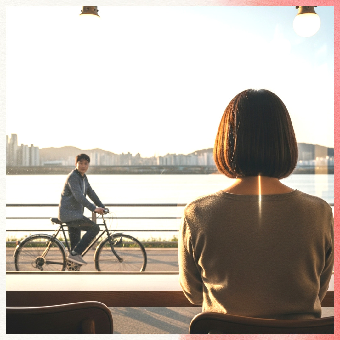 용산구 사무실 내부에서 인터뷰 중인 남성 탐정의 모습, 차분하고 진중한 분위기