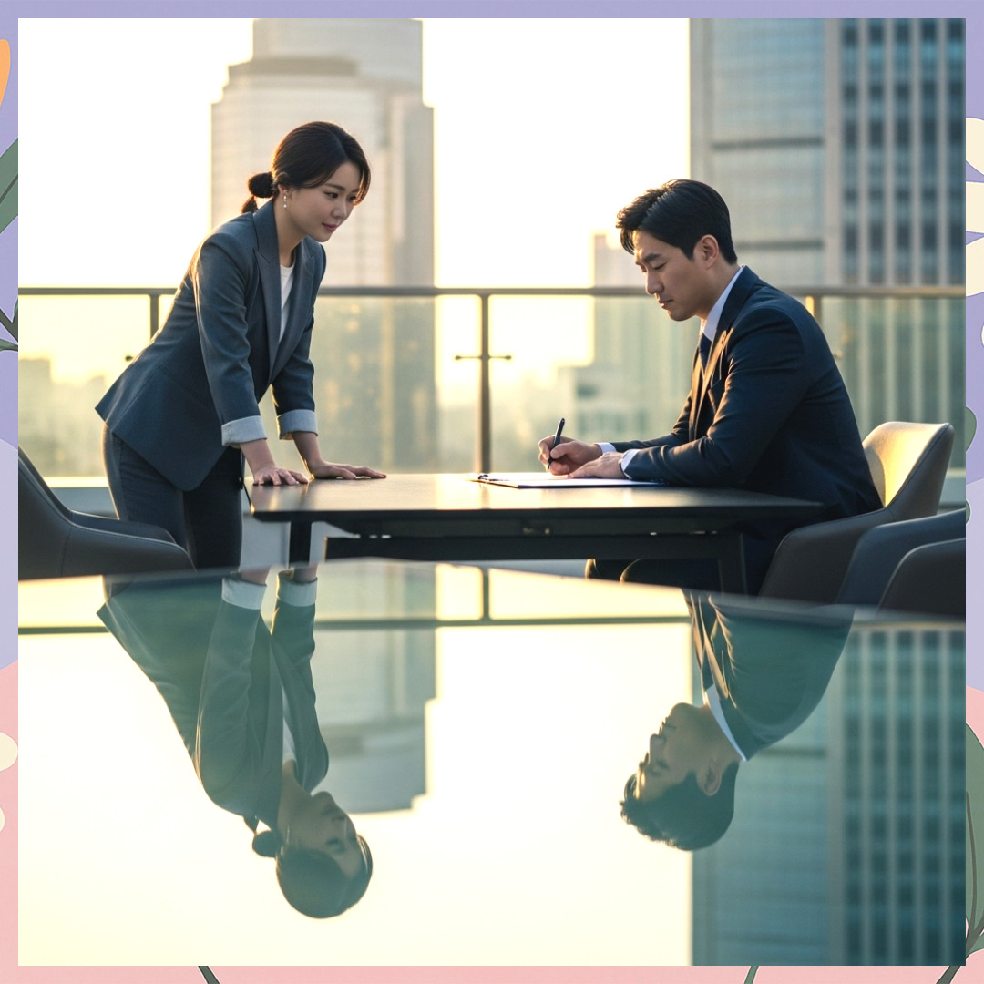 중구사설탐정이 불륜전문 상담 중 의뢰인의 이야기를 경청하는 모습