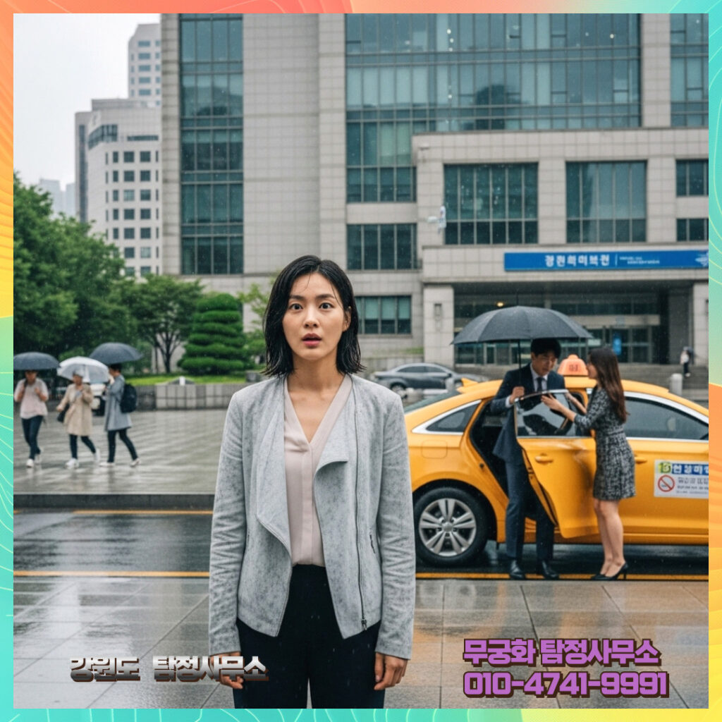 강원도사설탐정 상담 및 계약 절차 요약 그래픽