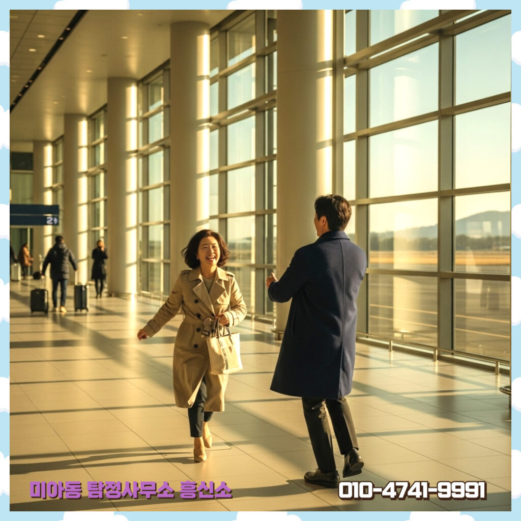 도시에서 사실 확인 과정을 살펴보는 장면